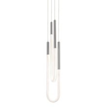 AFX Lighting, Inc. ADEP0606LAJUDSN - Adel Double LED Pendant, 120-277V, 26W, 5 CCT, SN