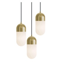 AFX Lighting, Inc. IRVP05LAJUDLBRND3 - Irvine 3 Light Round Pendant,120V,45W,5 CCT,LB