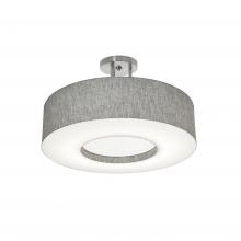 AFX Lighting, Inc. MCF1932MB-GYSF - Montclair 19'' Med Base Semi-Flush - SN w/ GY