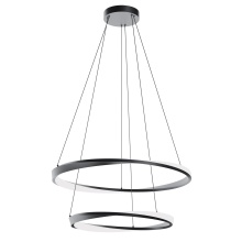 AFX Lighting, Inc. OBRP2432LAJUDBK - Oberon 32'' Double LED Pendant,120-277V,50W,5 CCT,BK