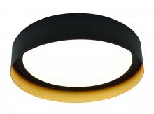 AFX Lighting, Inc. RVF121400L30D1BKGD - Reveal LED Flush Mount - 12'' - Black/Gold