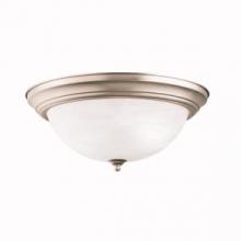 Kichler 8110NI - 15.25" 3 Light Flush Mount Brushed Nickel