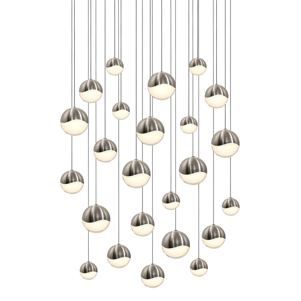 24-Light Round Assorted LED Pendant