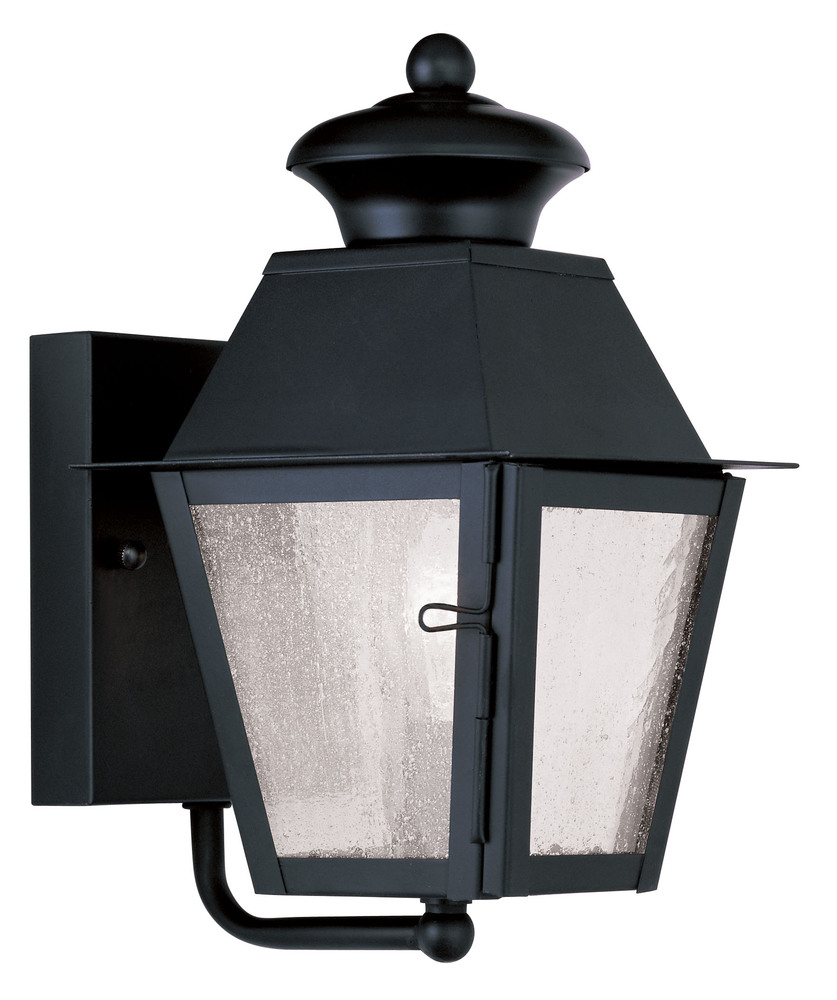 1 Light Black Outdoor Wall Lantern