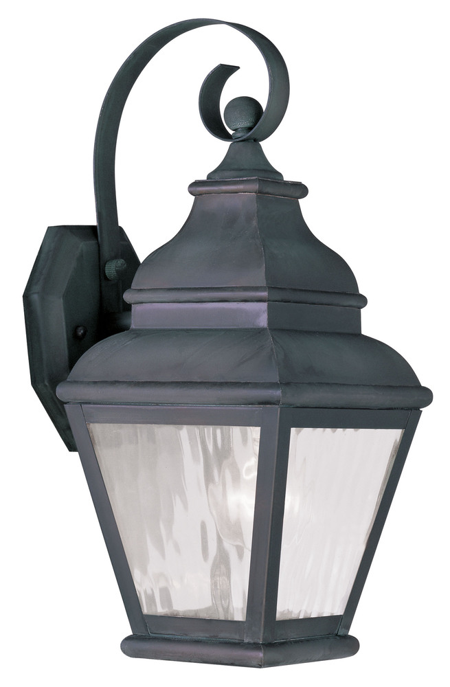 1 Light Charcoal Outdoor Wall Lantern