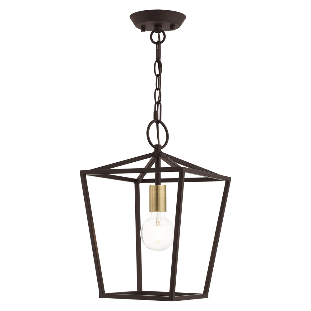 1 Lt Bronze Convertible Lantern