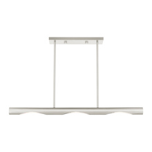 Livex Lighting 45917-91 - 3 Lt Brushed Nickel Linear Chandelier
