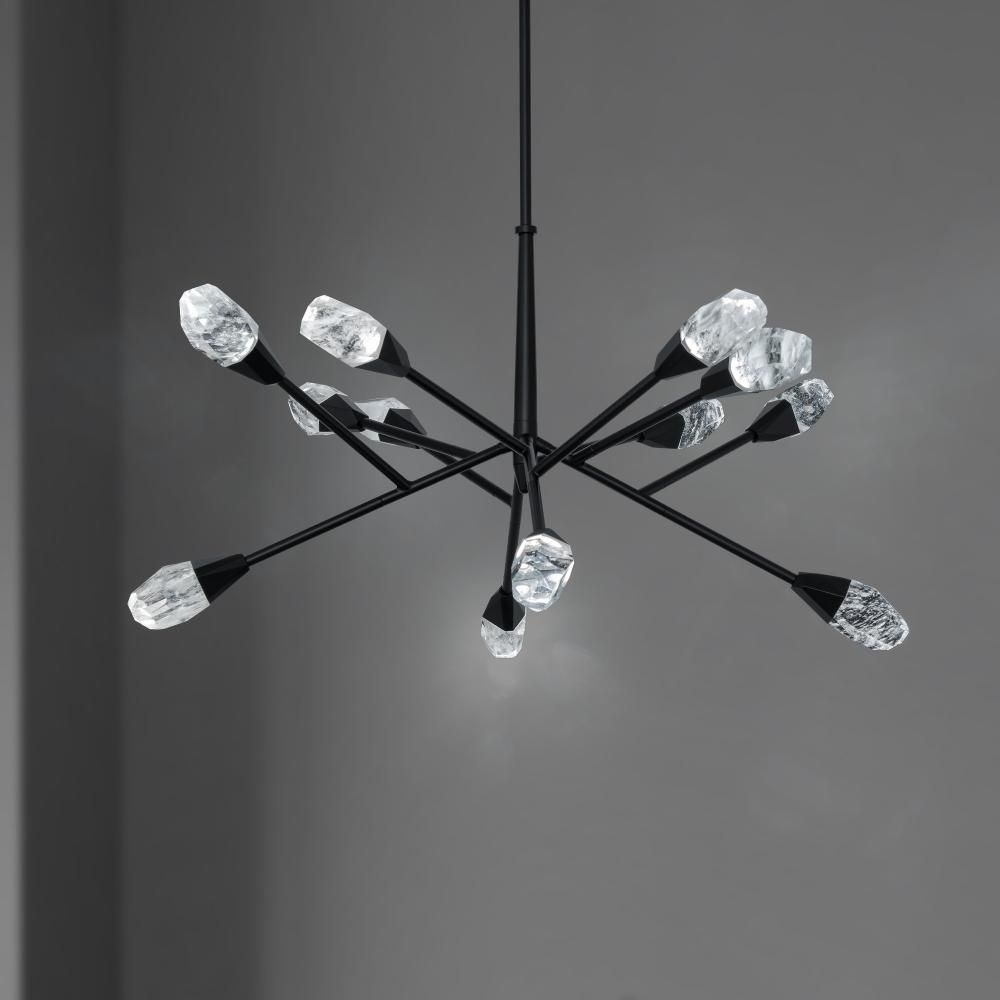 Synapse 32in LED 3000K/3500K/4000K 120V-277V Pendant in Aged Brass with Optic Haze Quartz