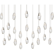 Schonbek Beyond BPD20223LO-PN - Martini 23 Light 120-277V Multi-Light Pendant (Linear Canopy) in Polished Nickel with Clear Optic