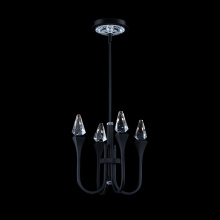 Schonbek Beyond BPD25512-BK - Plumeria 12IN LED 3000K/3500K/4000K/5000K Pendant in Black with Optic Crystal