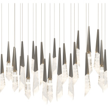 Schonbek Beyond BPD31423L-AN - Solitude 23 Light 120-277V Multi-Light Pendant (Linear Canopy) in Antique Nickel with Optic Haze Q