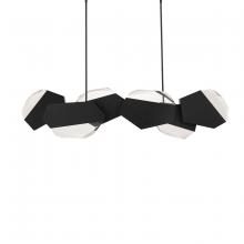 Schonbek Beyond BPD33448-BK - Palisade 48in 120/277V LED Pendant in Black with Radiance Crystal Dust