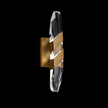 Schonbek Beyond BWS18516-AB - Traverse 16IN LED 3000K/3500K/4000K/5000K Wall Scone in Aged Brass with Optic Crystal