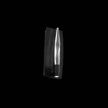 Schonbek Beyond BWS20514-BK - Twirl 14IN LED 3000K/3500K/4000K/5000K Wall Sconce in Black with Optic Crystal