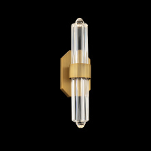 Schonbek Beyond BWS40516-AB - Silo 16IN LED 3000K/3500K/4000K/5000K Wall Sconce in Aged Brass with Optic Crystal