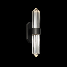 Schonbek Beyond BWS40516-BK - Silo 16IN LED 3000K/3500K/4000K/5000K Wall Sconce in Black with Optic Crystal