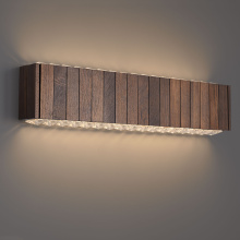 Schonbek Beyond BWS88524-SW - Andean 24IN LED 3000K/3500K/4000K/5000K Wall Sconce in Smokey Walnut with Optic Crystal