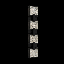 Schonbek Beyond BWSW50526-BK - Pop Star 26IN LED 3000K/3500K/4000K/5000K Outdoor Wall Light in Black with Optic Glass