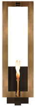 The Coppersmith AOB28G - The CopperSmith Biltmore Collection Aurora 28" Tall Brass Gas Wall Mount Outdoor Light Lantern