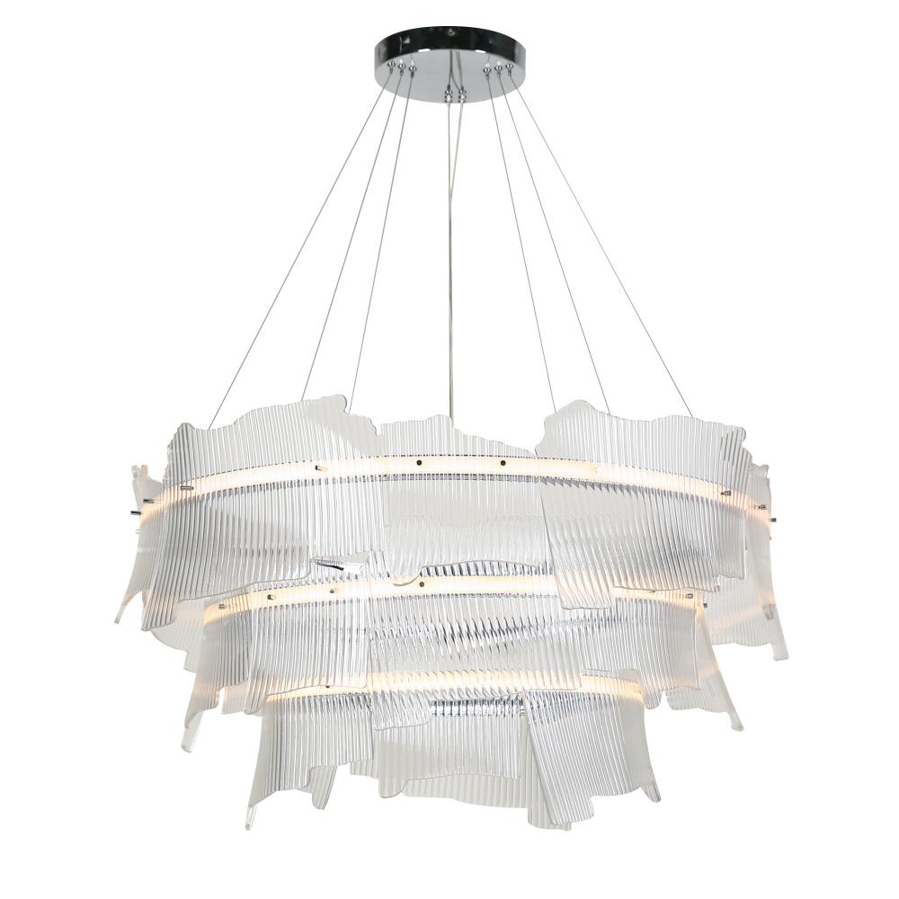 Seleneifyra 3-Light Oversized Black LED Chandelier