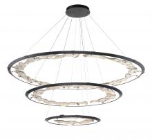 Lib & Co. US 12165-040 - Nettuno, 3 Tier LED Chandelier, Painted Brushed Grey