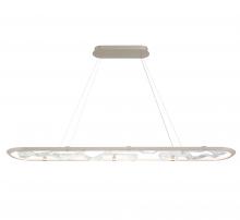 Lib & Co. US 12175-041 - Nettuno 72" Oval LED Chandelier, Painted Brushed Champagne