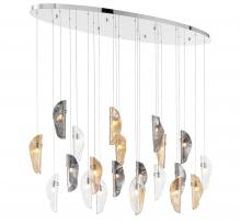Lib & Co. US 12220-023-01 - Sorrento, 22 Light Oval LED Chandelier, Mixed,Chrome Canopy