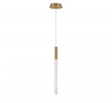 Lib & Co. US 12269-037 - Gravina, 1 Light LED Pendant, Brushed Brass, Clear Crystal