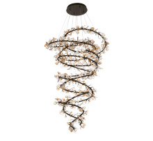 Lib & Co. US 12328-043 - Pisa 107 Light LED Grand Chandelier Black With Gold Accent