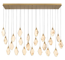 Lib & Co. US 12390-030 - Kosmos 23 Light Rectangular LED Chandelier Painted Antique Brass