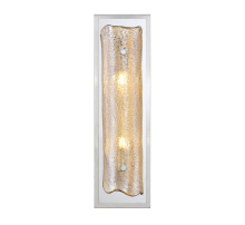 Lib & Co. US 12437-018-01 - Sorrento 2 Light LED Wall Mount Amber Chrome Canopy