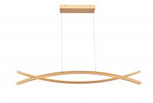 Abra Lighting 10017PN-GLD-Wishbone - Crossed Frame Pendant