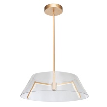 Abra Lighting 10030PN-BB-Talon - Clear Glass and LED Claw Pendant