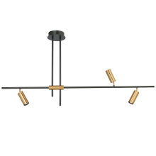 Abra Lighting 10050PN-MB.GLD-Spartan - 3-Light Cylinder Spotlight Pendant