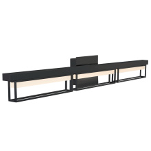 Abra Lighting 20131WV-BL-Pane - (l) Framed Vanity with Frosted Glass Diffuser