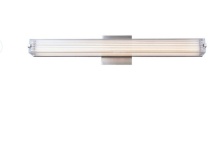 Abra Lighting 20175WV-BN-Macie - Ribbed Square Glass Vanity