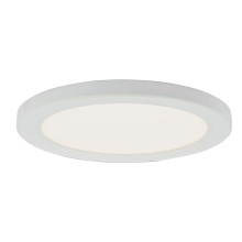 Abra Lighting 30021FM-WH-Trix - 9" Slim Disc Wet Location Flushmount