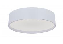 Abra Lighting 30026FM-MW-Snare - 14" 3CCT Metal Cylinder and Frosted Glass Flushmount
