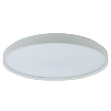 Abra Lighting 30053FM-WH-Tambourine - 15" Low Profile Flushmount with Soft Uplight