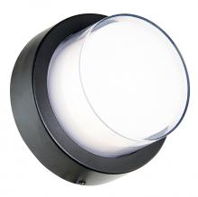 Abra Lighting 50021ODW-MB-Geo - Round Hooded Wet Location Wall Sconce