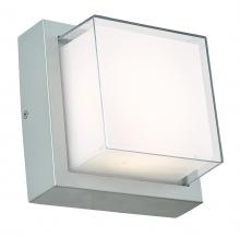Abra Lighting 50023ODW-SL-Geo - Square Hooded Wet Location Wall Sconce