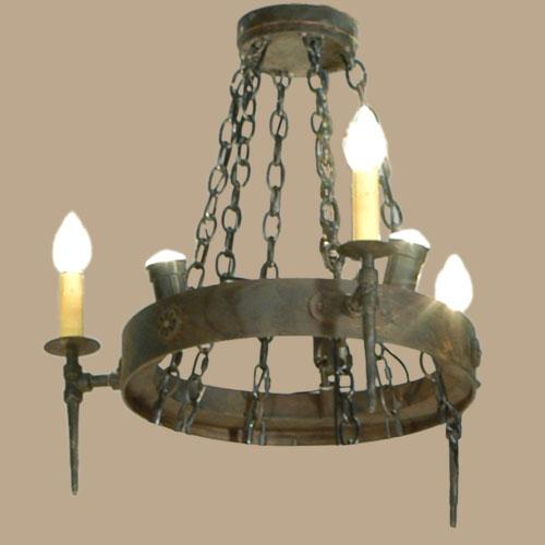 27" Wide Warwick 6 Light Chandelier