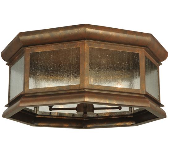 30"W Manchester Octagon Flushmount