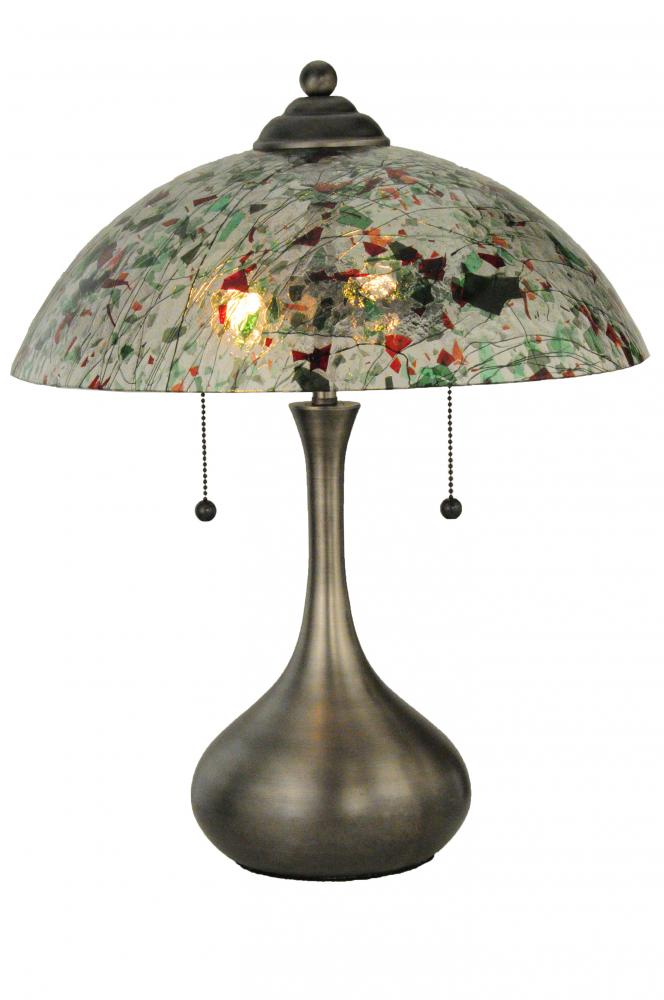 21"H Metro Fusion Confetti Glass Table Lamp