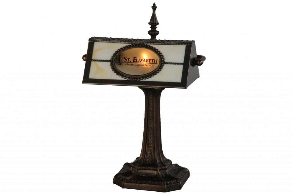 17"H Personalized St. Elizabeth's Hospital Banker's Lamp