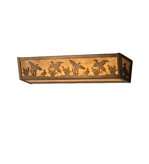 24"W Ducks in Flight Vanity Light