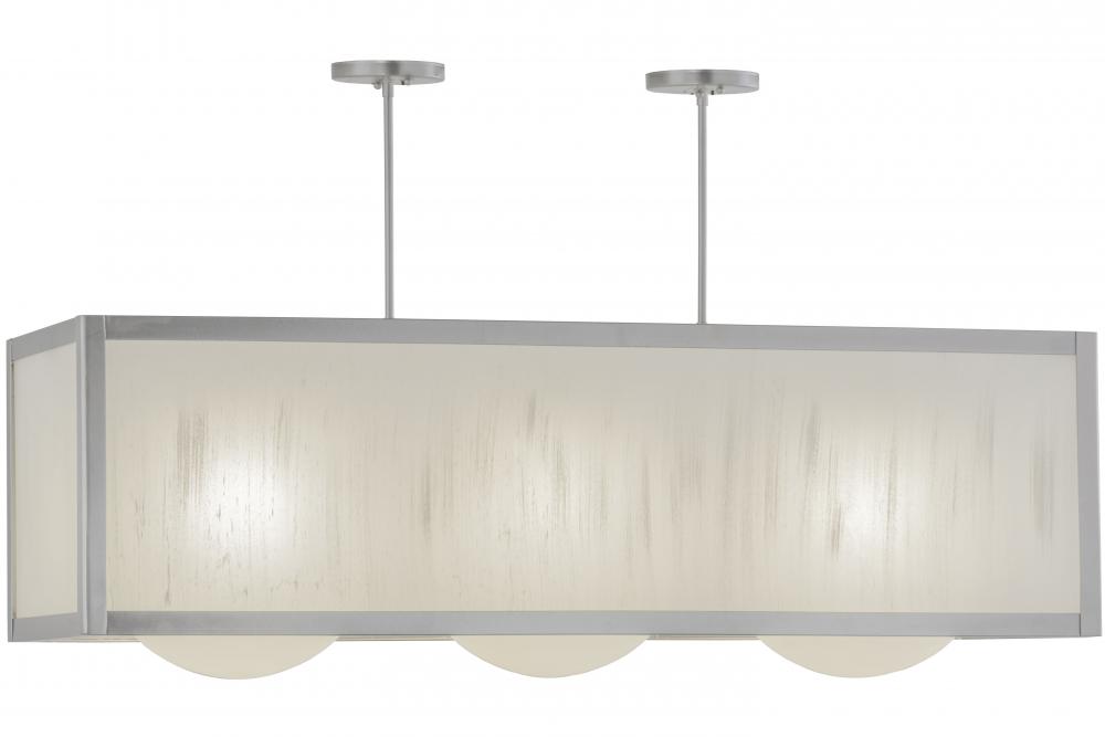 44"L Quadrato Convex 3 LT Oblong Pendant