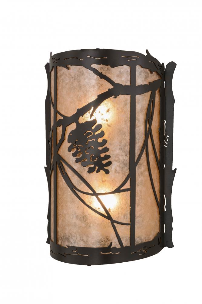 10"W Whispering Pines Wall Sconce