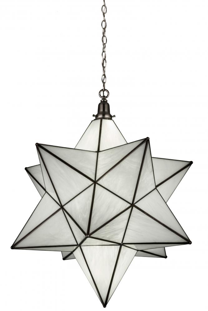 32"W Moravian Star Pendant