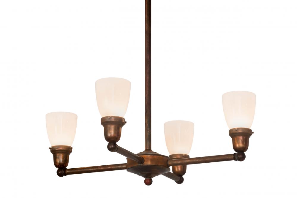 26" Wide Revival Goblet 4 Light Chandelier